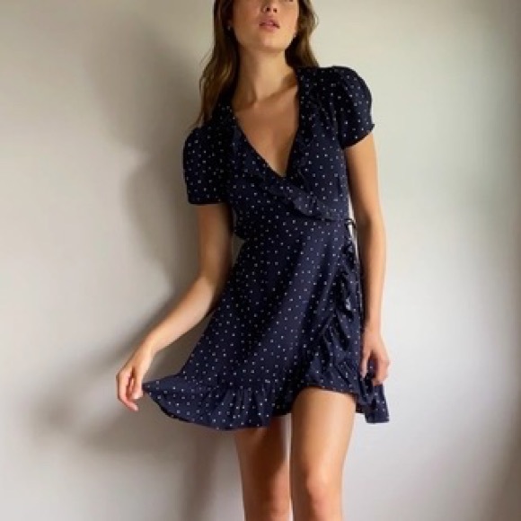 Sunday Best New Ruffle Wrap Dress - Pure Indigo/Espace - Picture 2 of 2